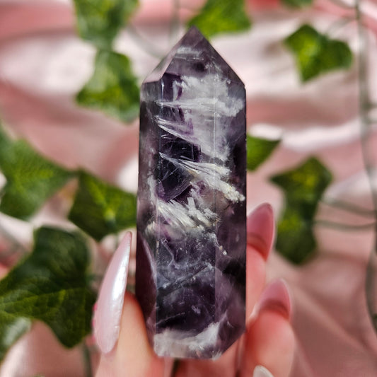 Feather fluorite tower