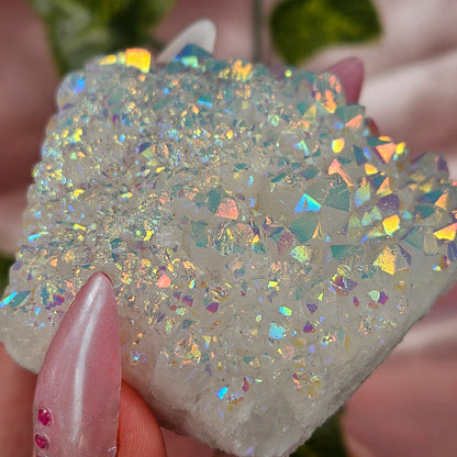 Aura quartz cluster