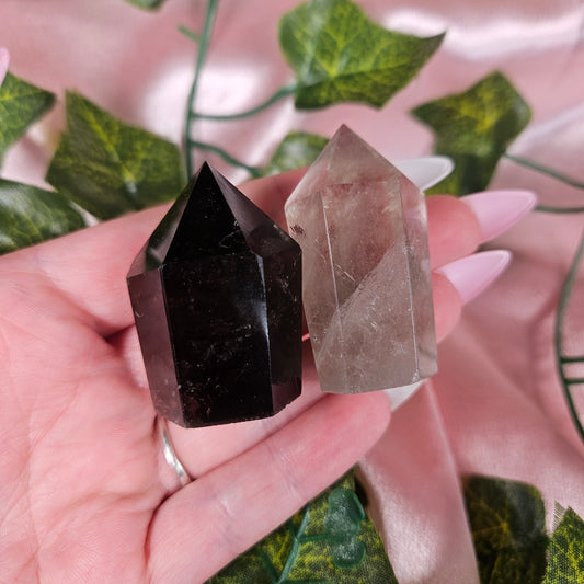 Smokey quartz tower