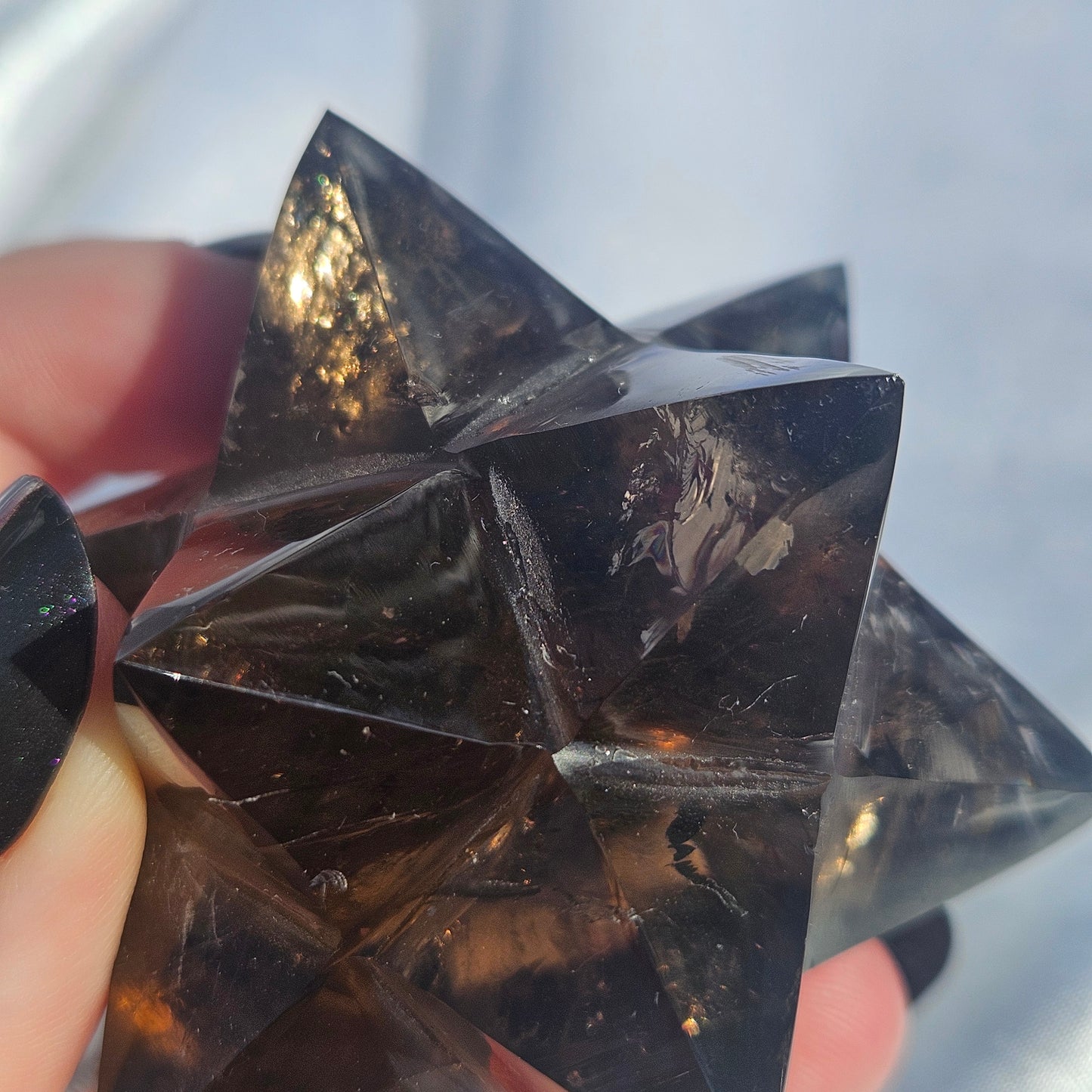 Smokey quartz merkaba