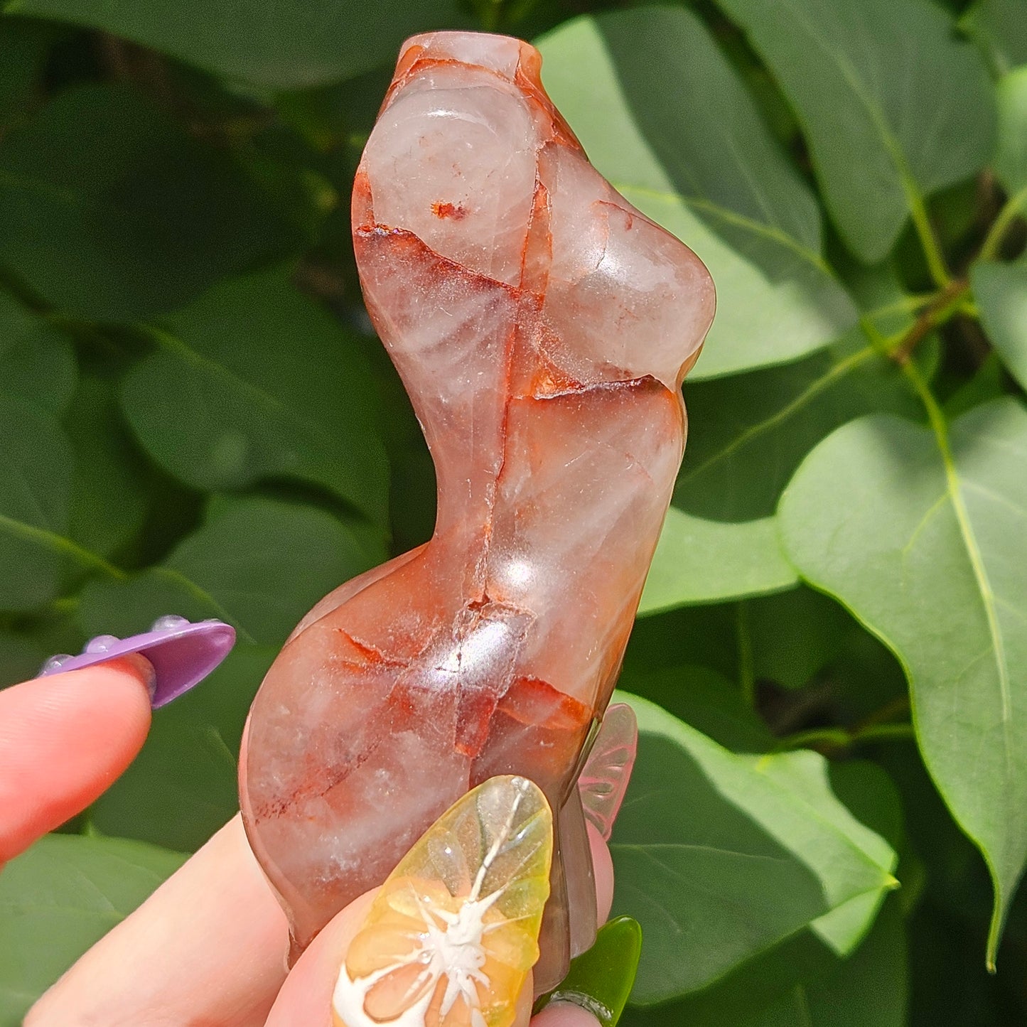 Fire quartz goddess body