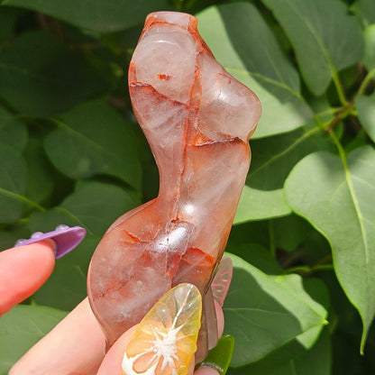 Fire quartz goddess body