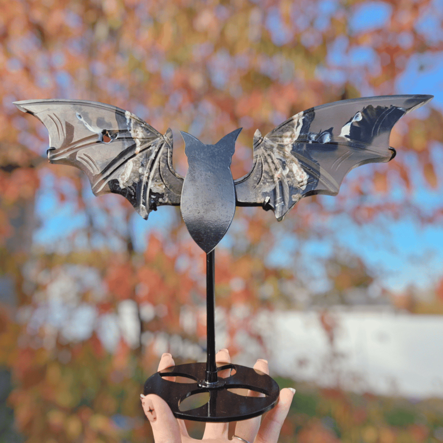 Volcanic agate bat (uv reactive)