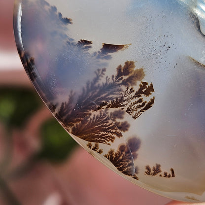 Dendritic agate flat stone/ cabochon
