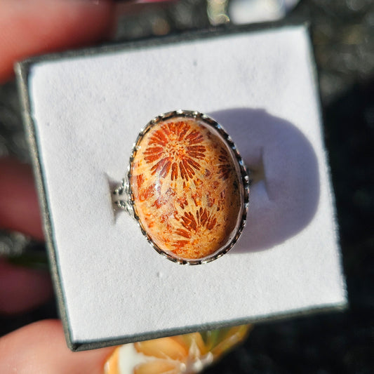 Corral fossil ring