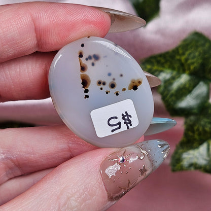 Dendritic agate flat stone/ cabochon