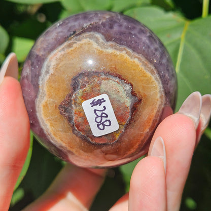 Amethyst/agate sphere
