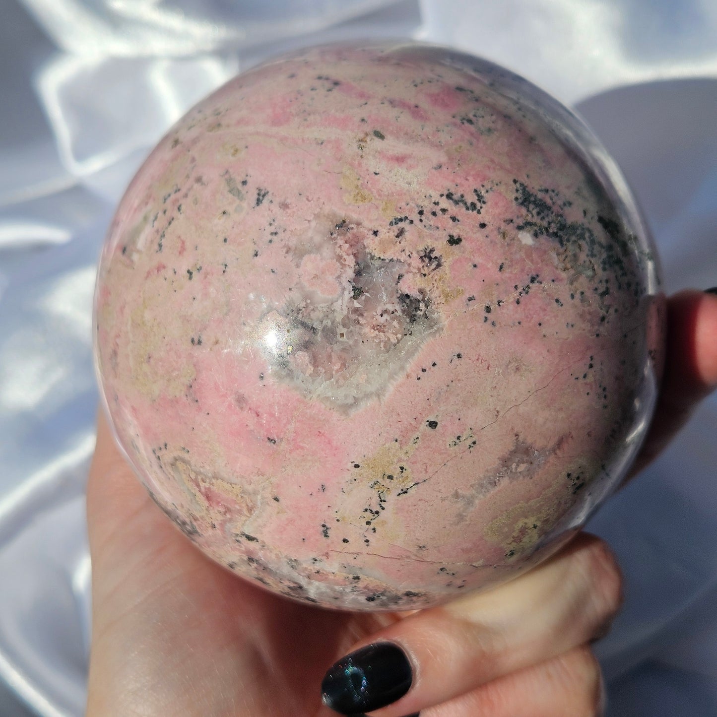 Rhodonite sphere