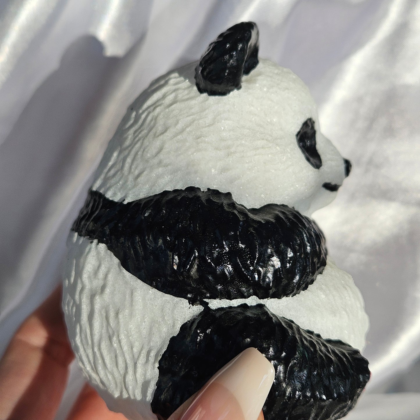 White Jade painted panda