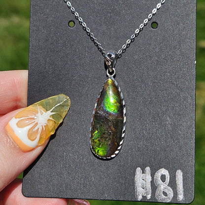 Ammolite pendent