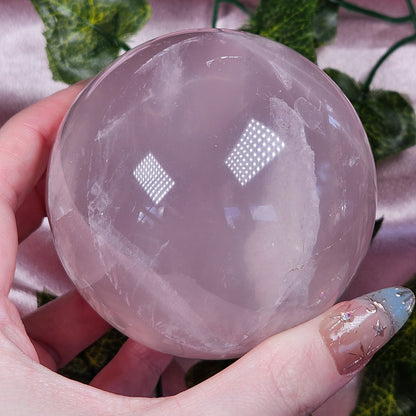 Rose quartz sphere