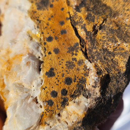 vanadinite and stillbite specimen