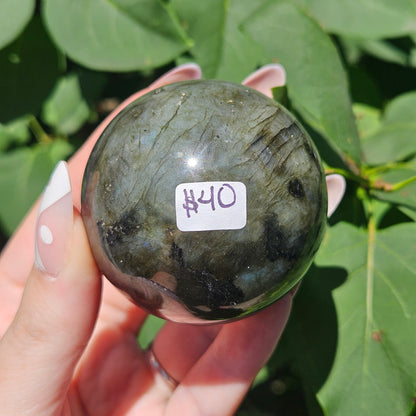 Labradorite sphere