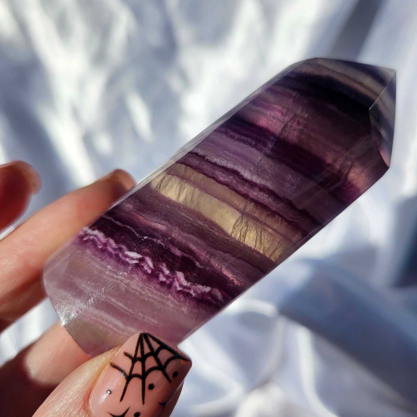 Fluorite cylinder tower