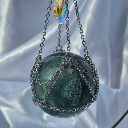 Sun catcher sphere holder