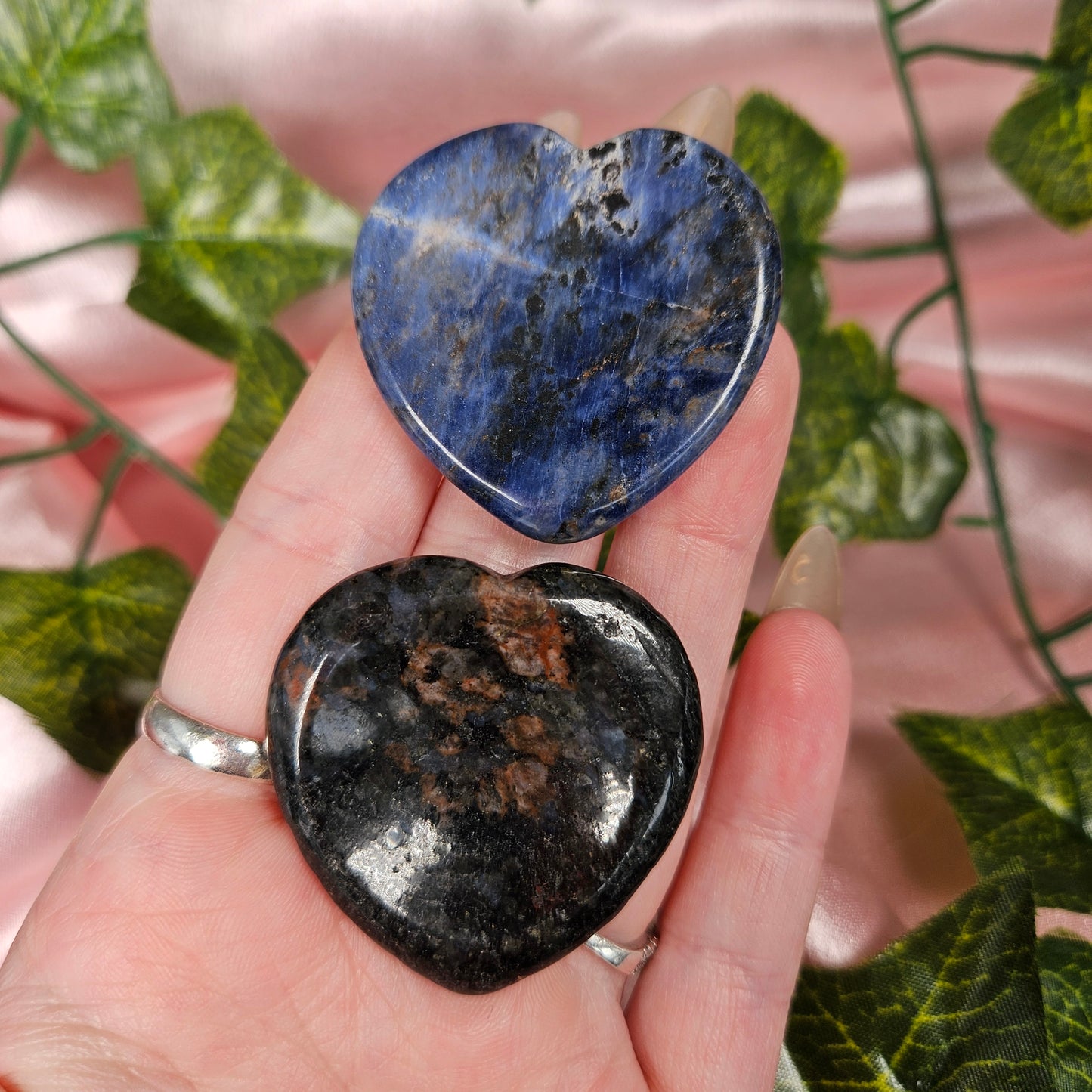 Heart worry stone