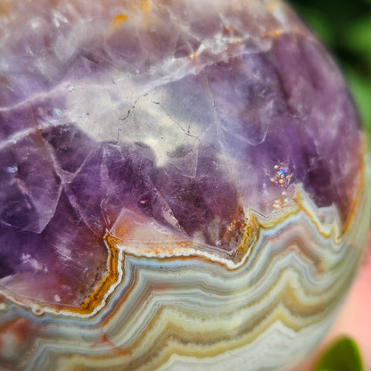 Amethyst/agate sphere