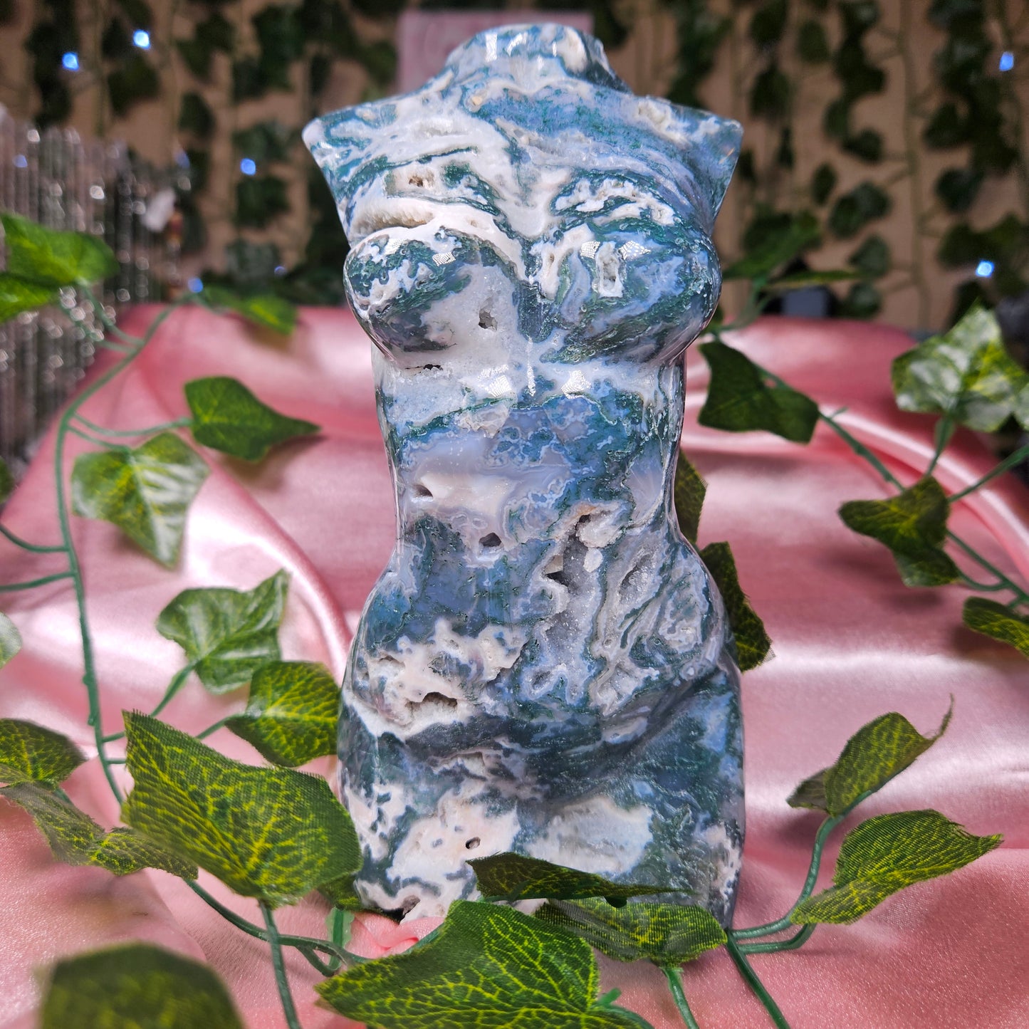 Moss agate statement godess body