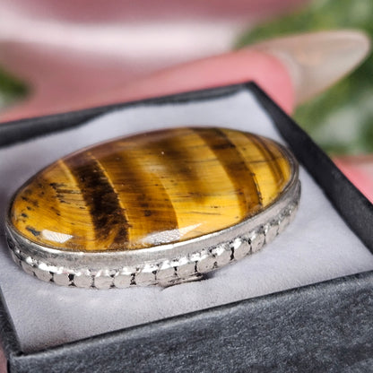 Tiger eye ring size 6