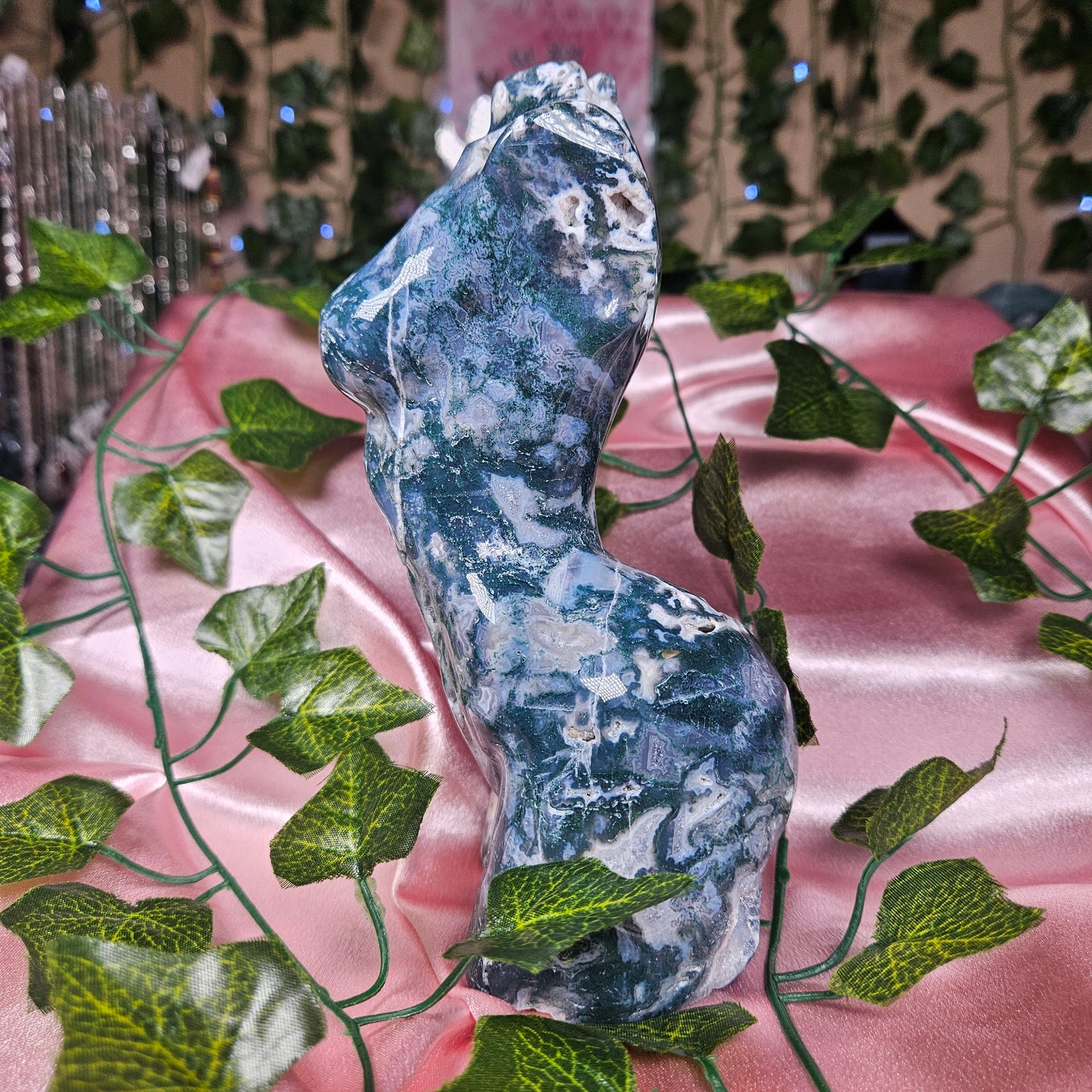 Moss agate statement godess body