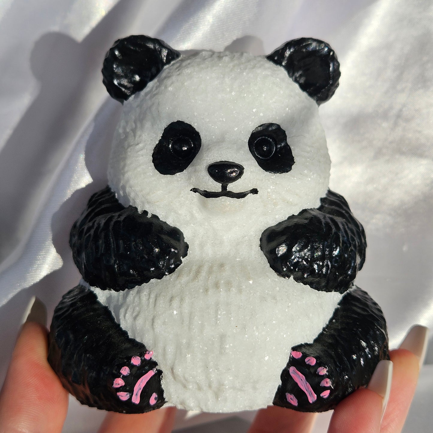 White Jade painted panda