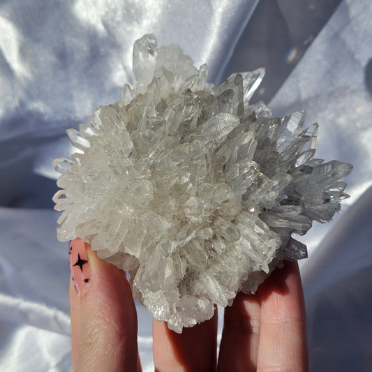 Clear quartz cluster