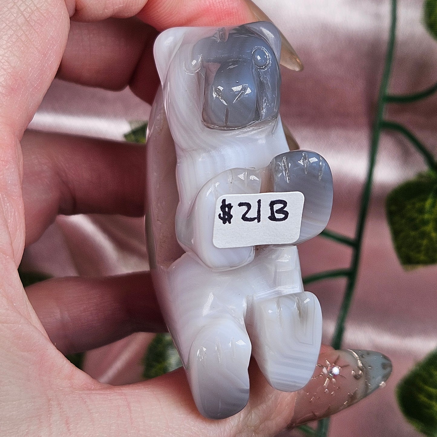 Druzy agate bear 🐻