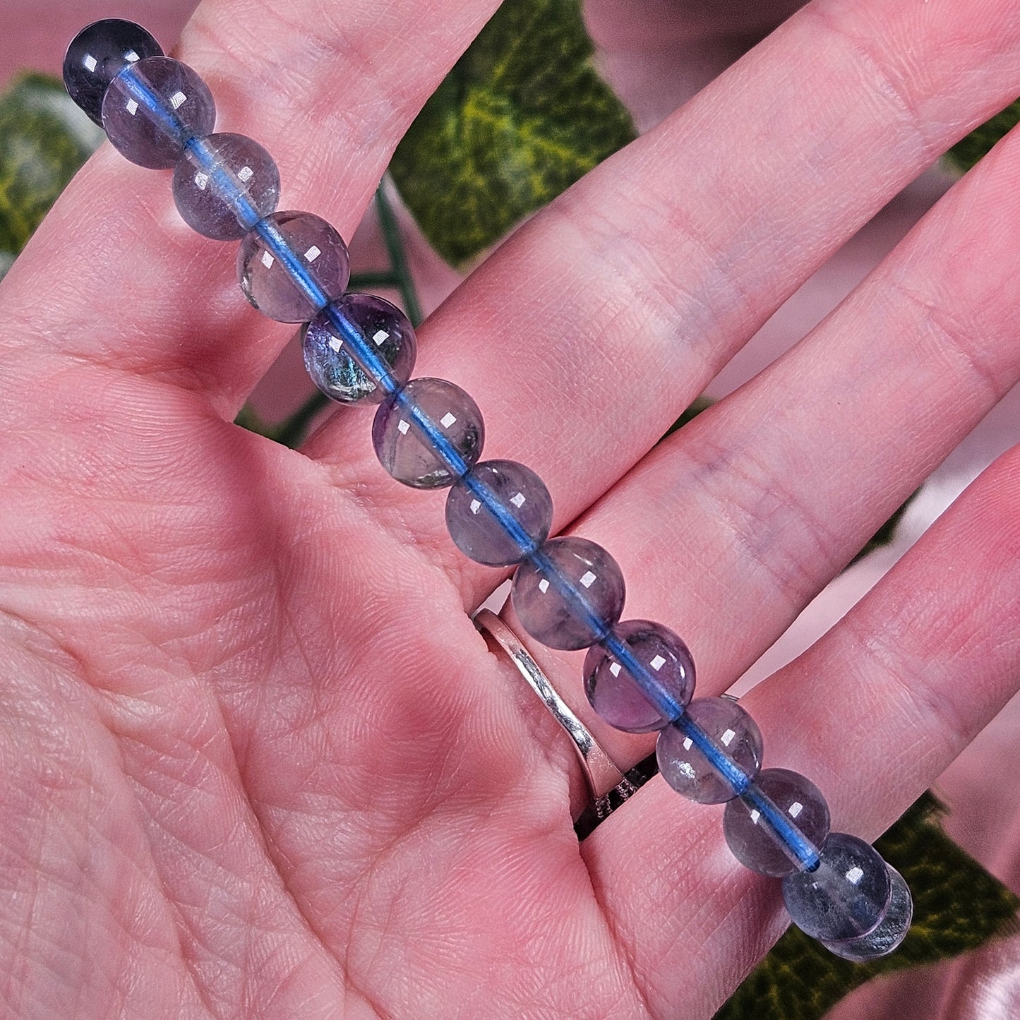 Blue fluorite bracelet