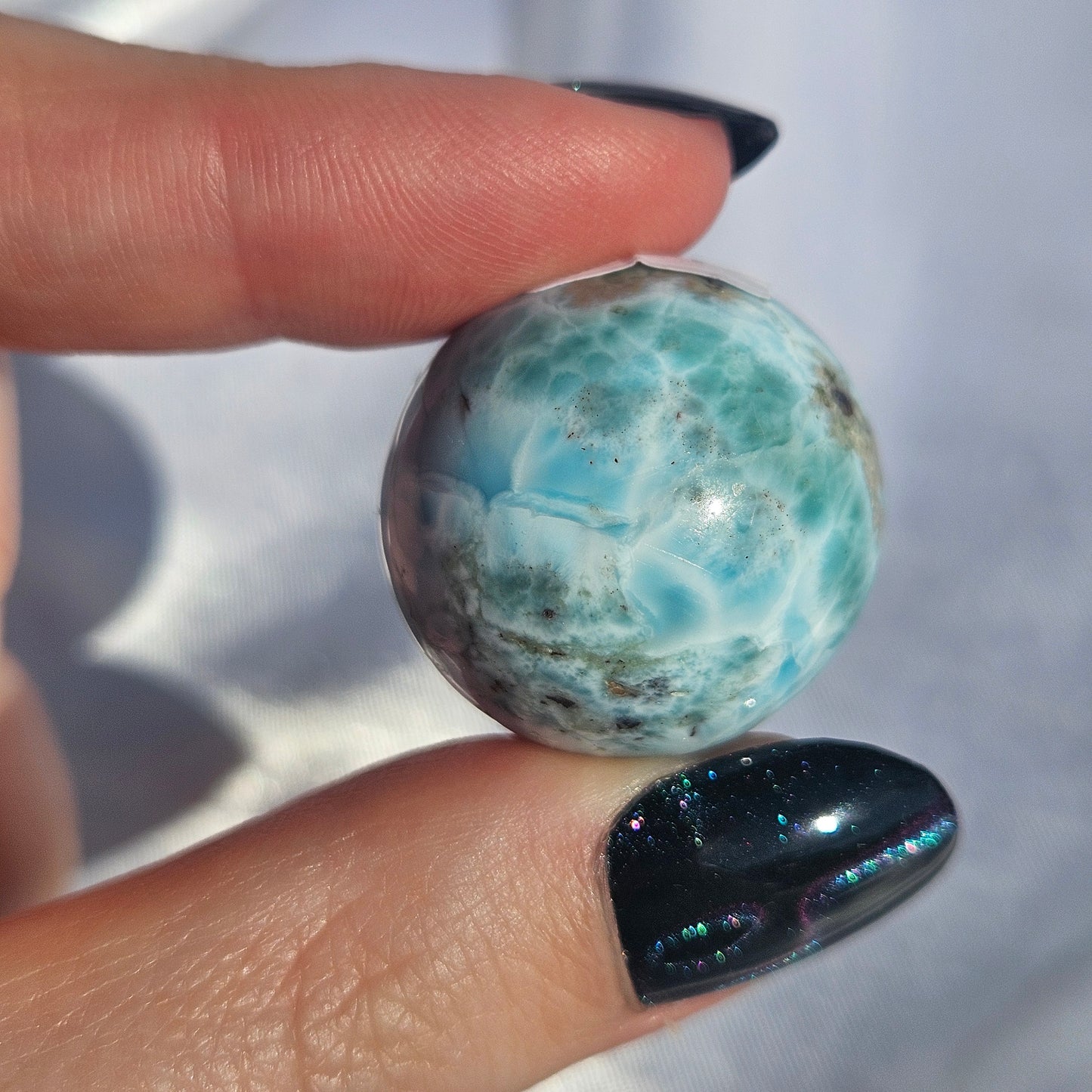 Larimar mini sphere