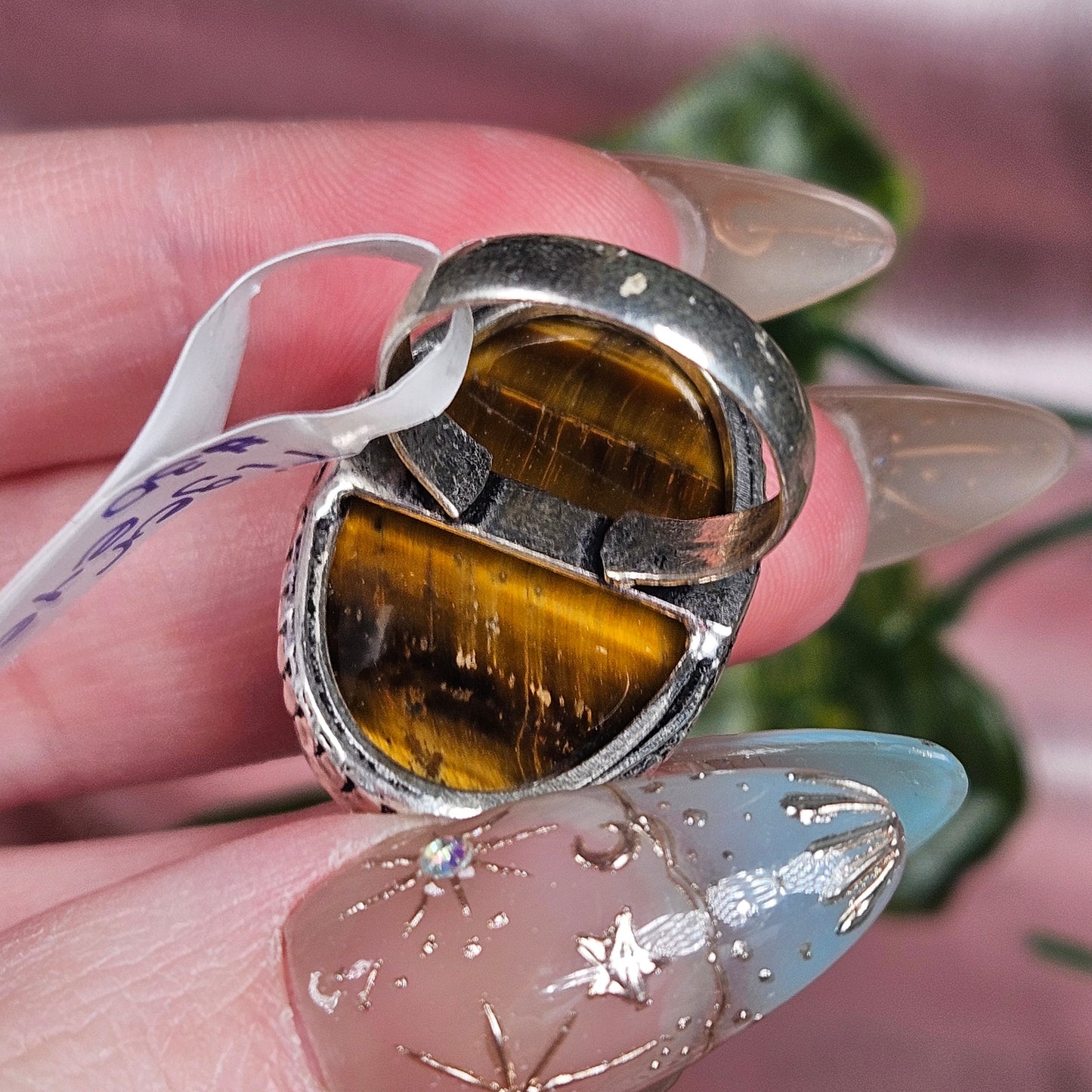 Tiger eye ring size 6