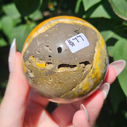 Bumblebee jasper sphere