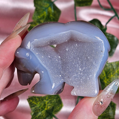 Druzy agate bear 🐻