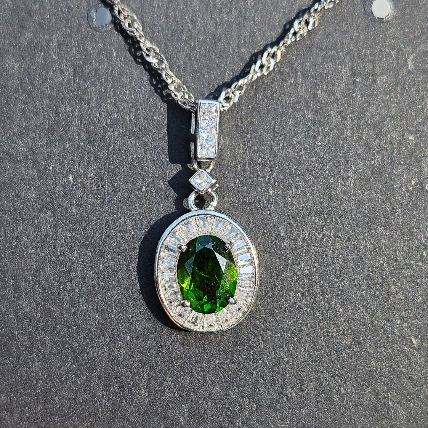 Green tourmaline pendent