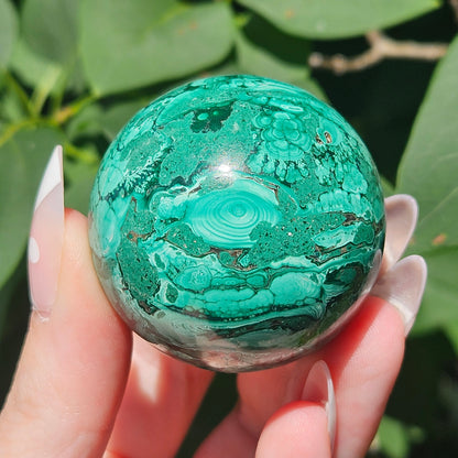 Malachite sphere