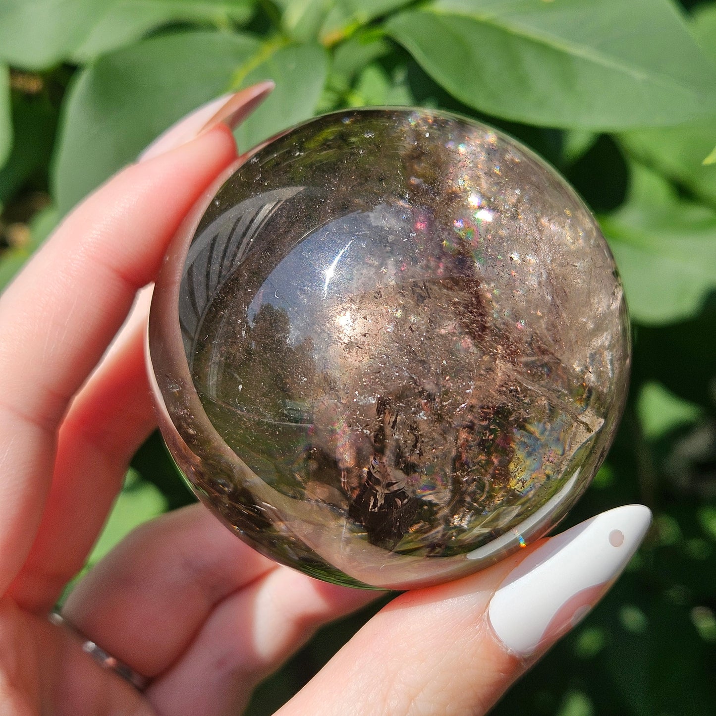 Smokey quartz sphere