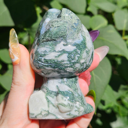 Moss  agate hello kitty