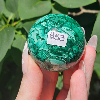 Malachite sphere