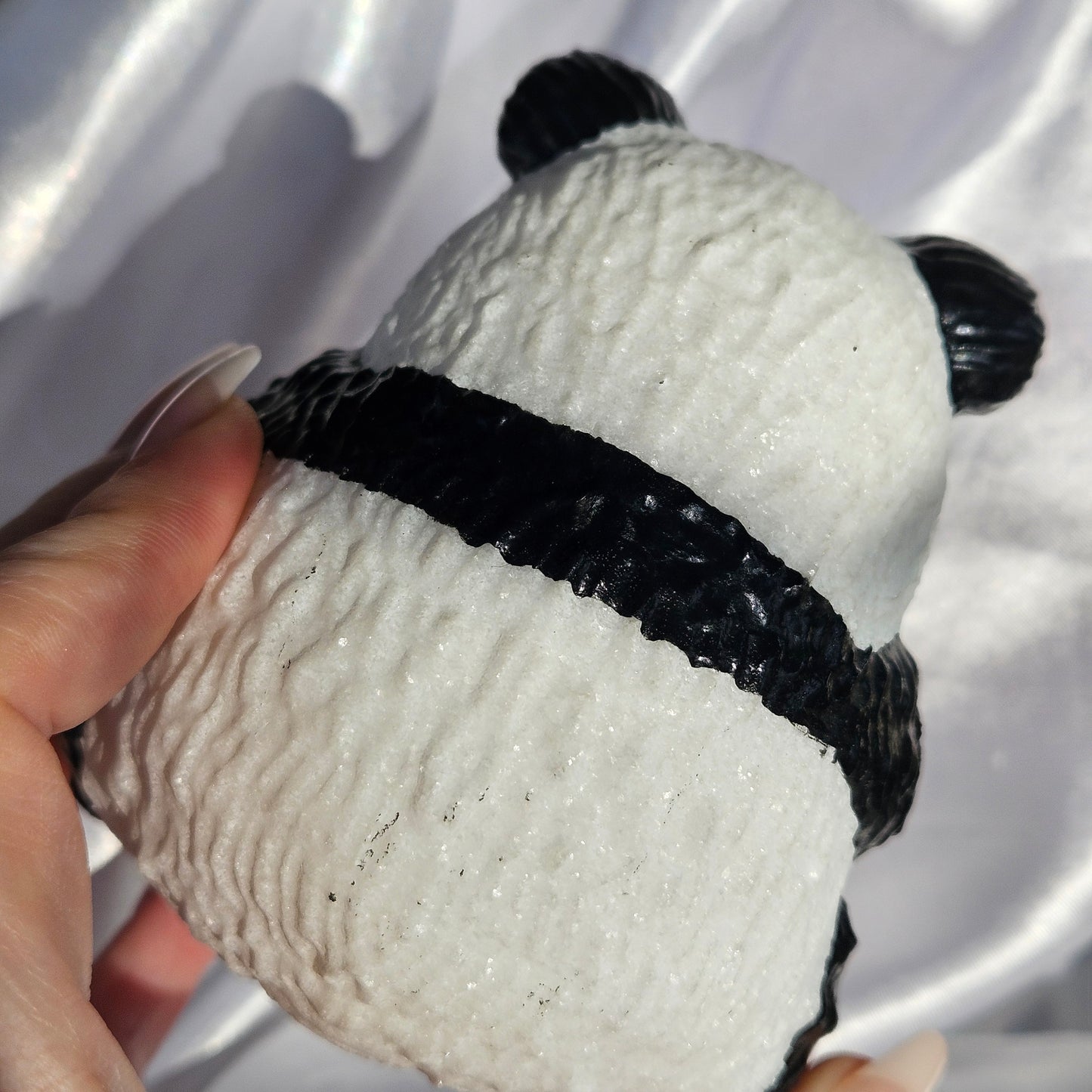White Jade painted panda