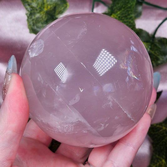 Rose quartz sphere