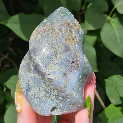 Moss agate flame