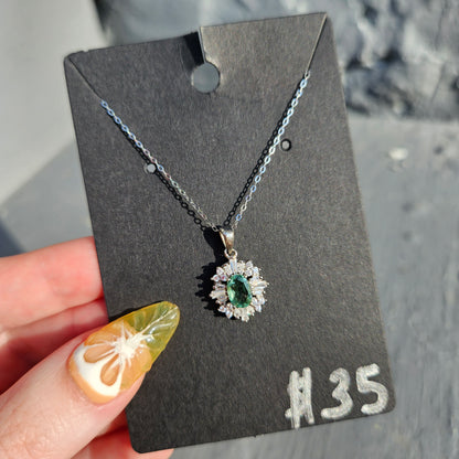 Blue apatite pendent