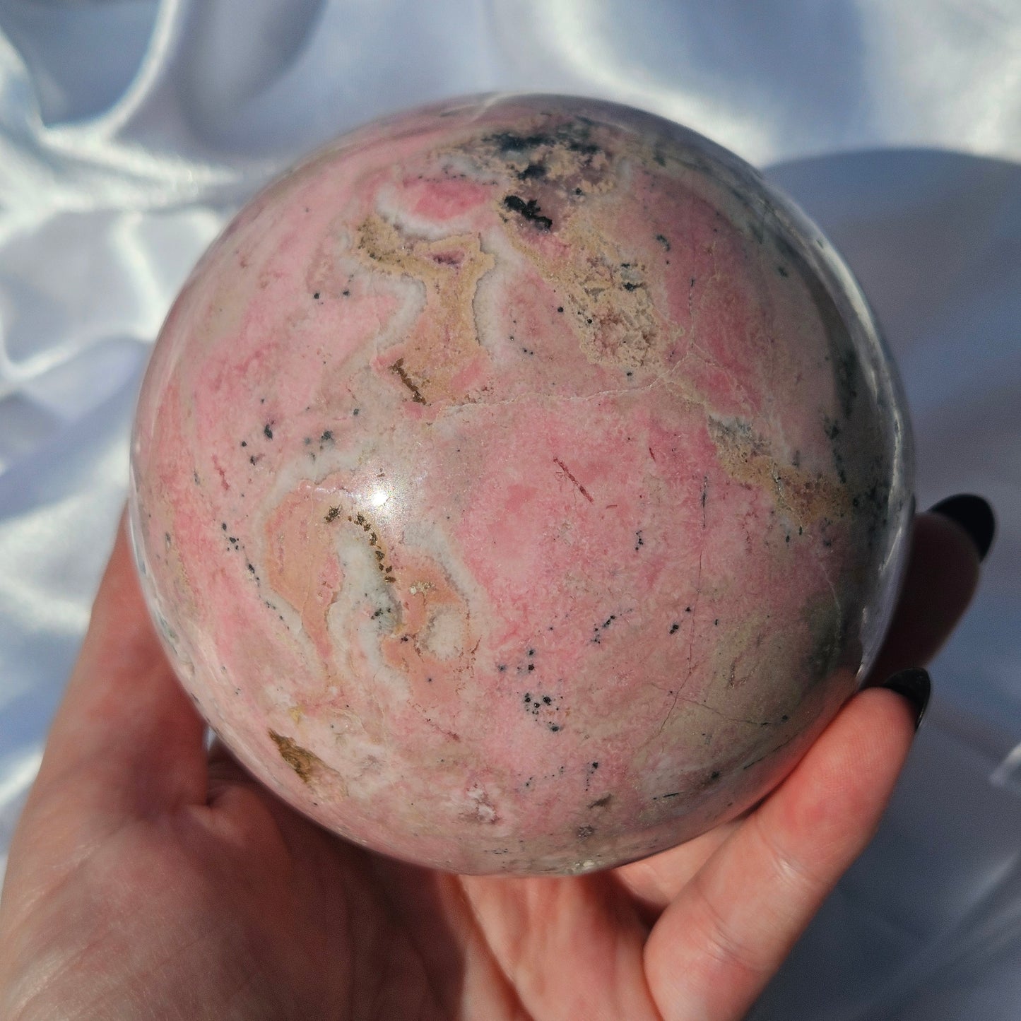Rhodonite sphere