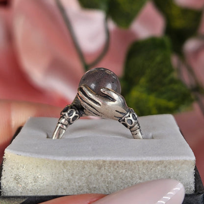 Adjustable S925 labradorite ring