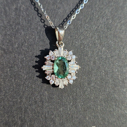 Blue apatite pendent