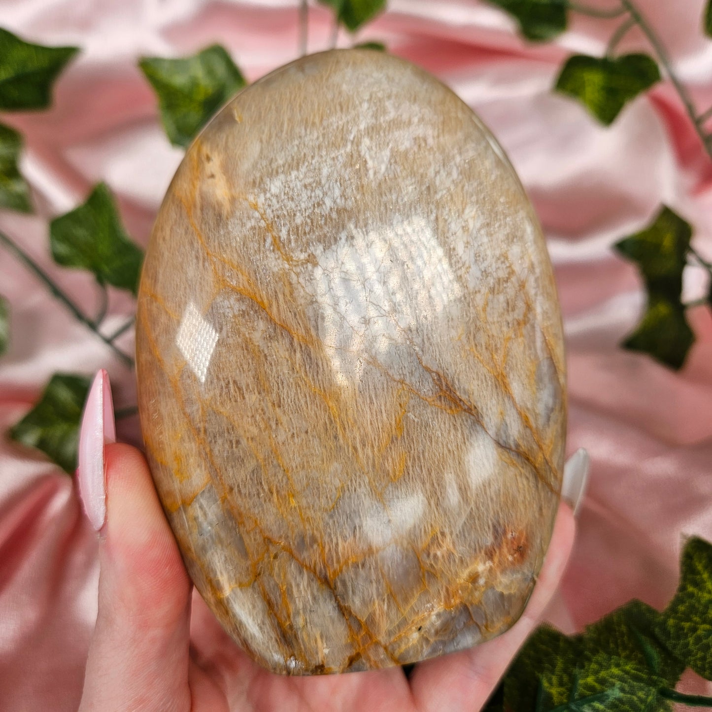 Peach moonstone freeform