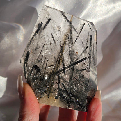 Tourmaline in quartz Freeform