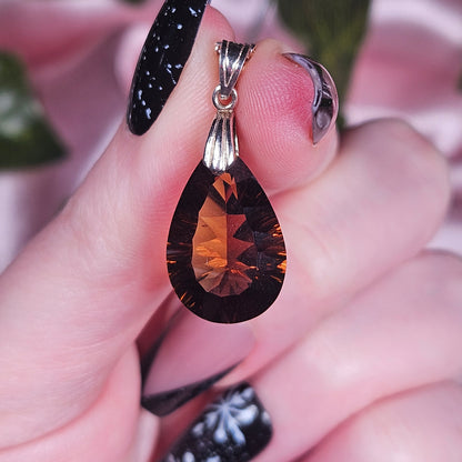 Smokey citrine necklace