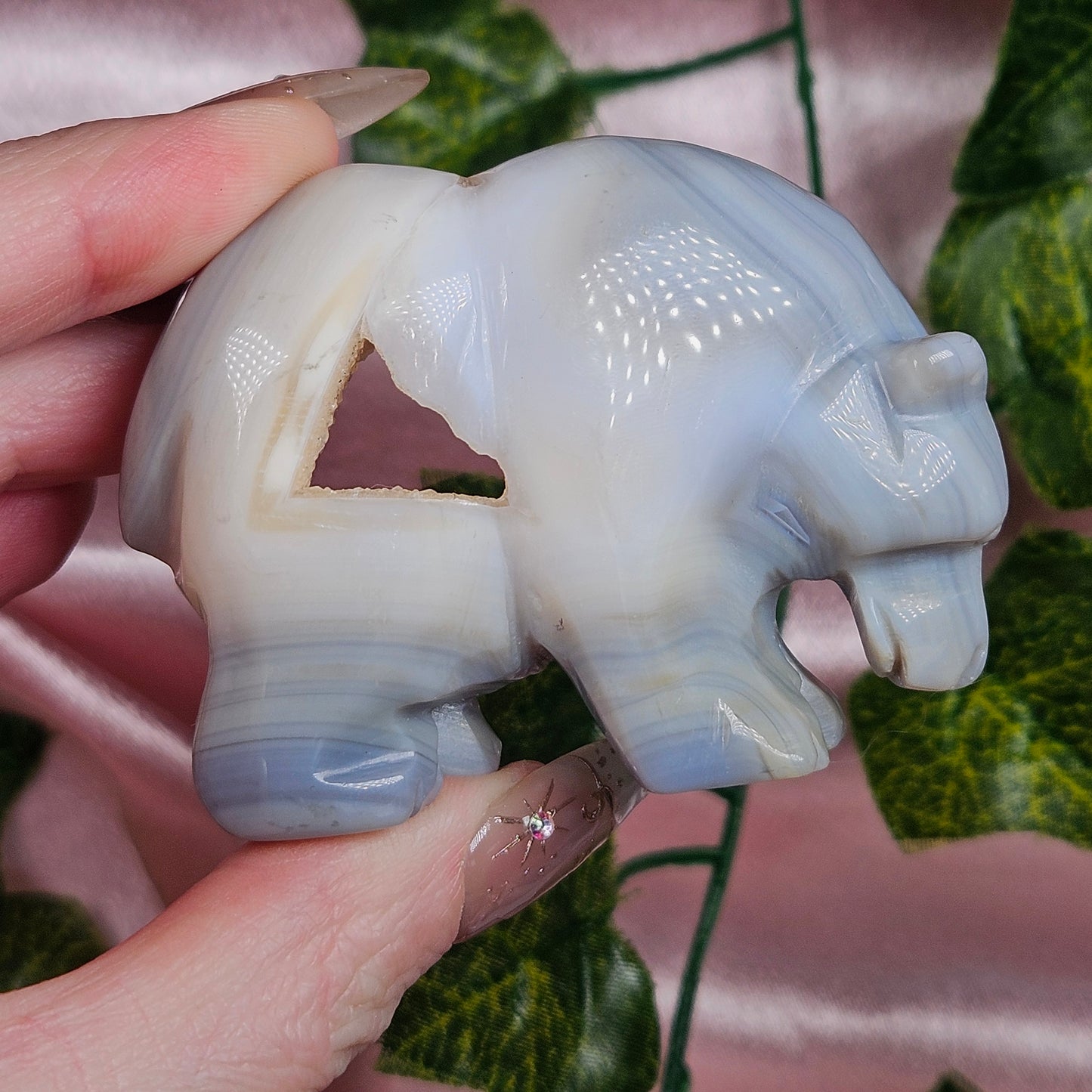 Druzy agate bear 🐻