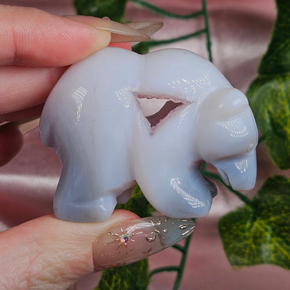 Druzy agate bear 🐻