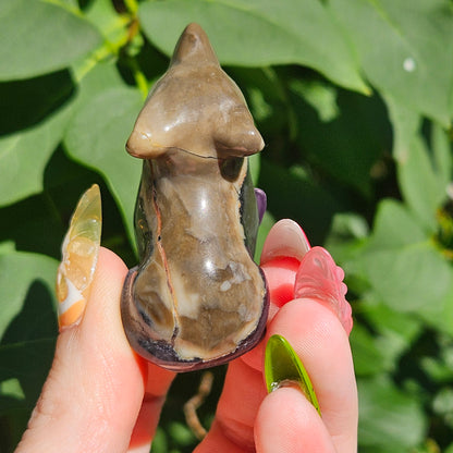 Volcanic agate wolf K